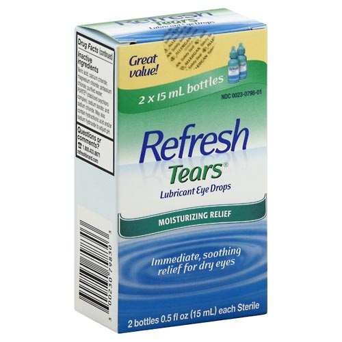 Image for Refresh Lubricant Eye Drops, Moisturizing Relief,2ea from Bryan Pharmacy